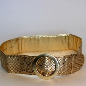 Vintage Whiting & Davis Gold Mesh Belt